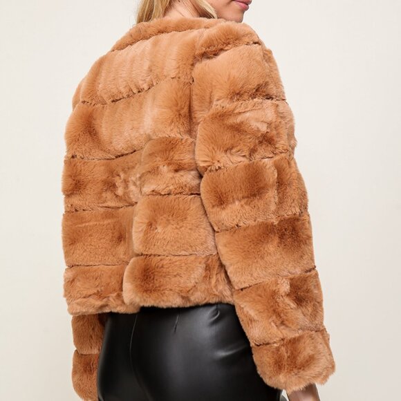Open Front Fur Jacket - Picture 2 of 3